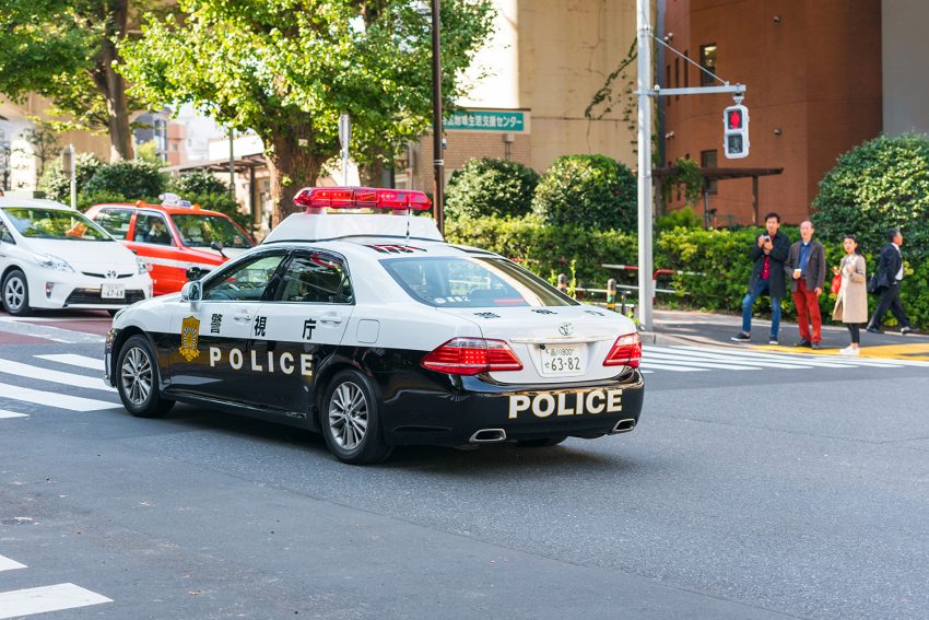 Auto della polizia giapponese