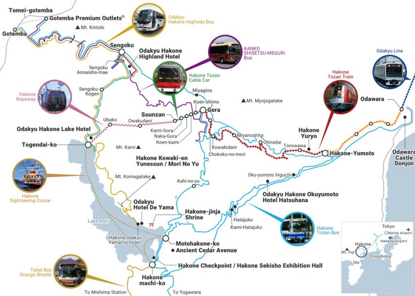 Mappa Hakone